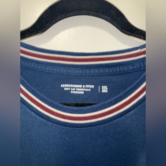 Abercrombie & Fitch soft essentials navy crew neck tee XXL t shirt - Picture 2 of 3